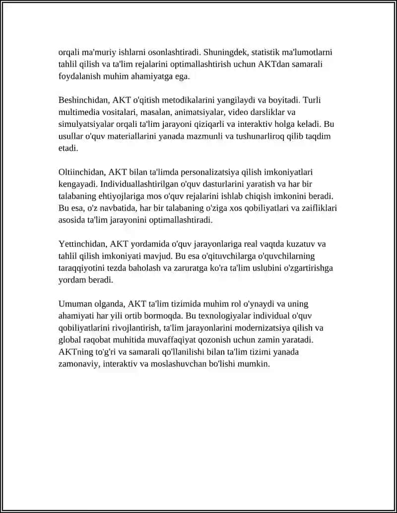 Axborot-kommunikatsiya texnologiyalarining ta'lim tizimi 4