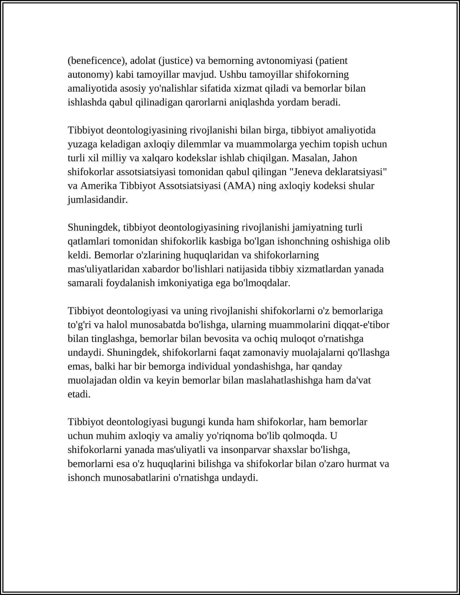 TIBBIYOT DIONTOLOGIYA VA UNING ASOSLARI 4