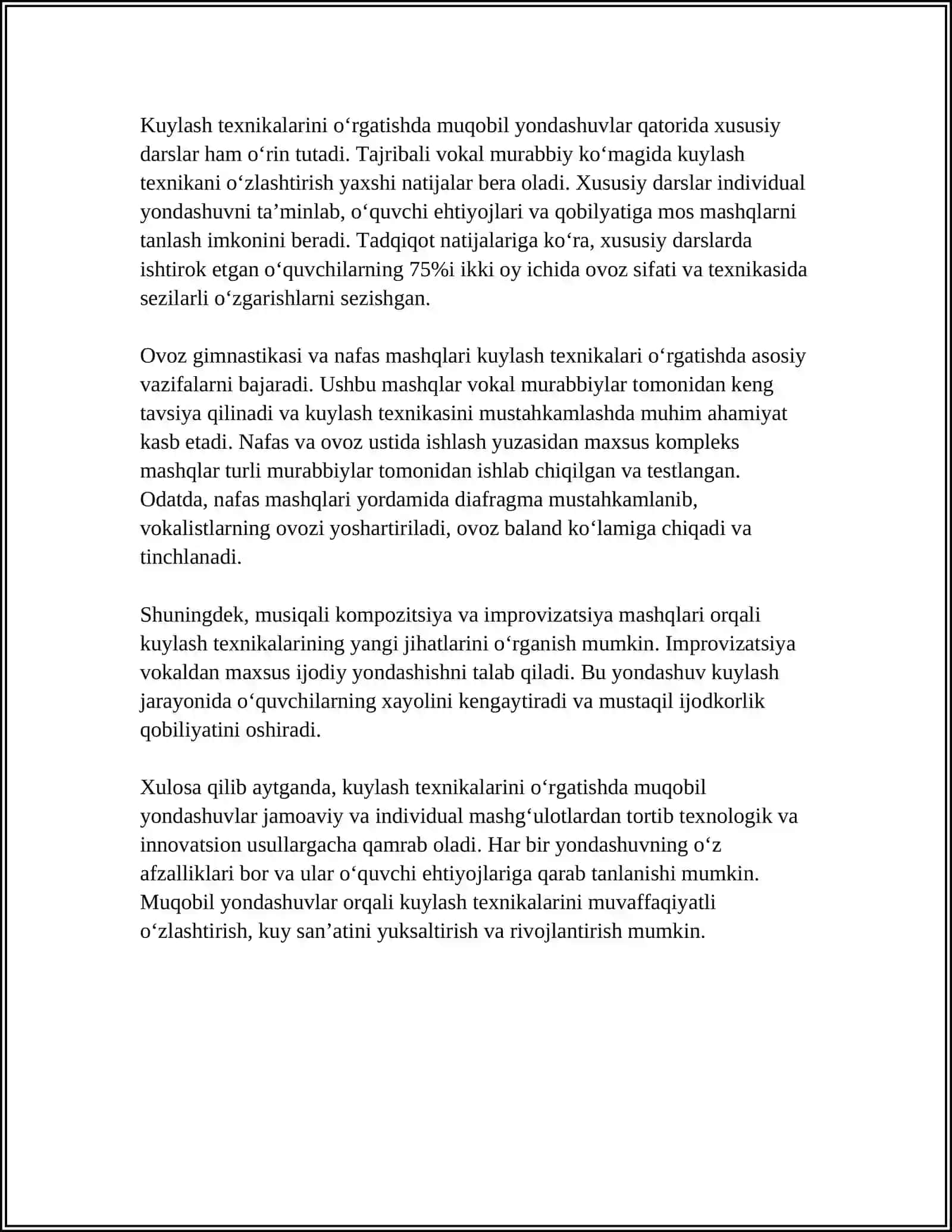 Kuylash texnikalarini o‘rgatishda muqobil yondashuvlar 4