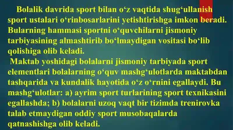 Bolalar sport maktablarida tanlab olish tizimlari 4