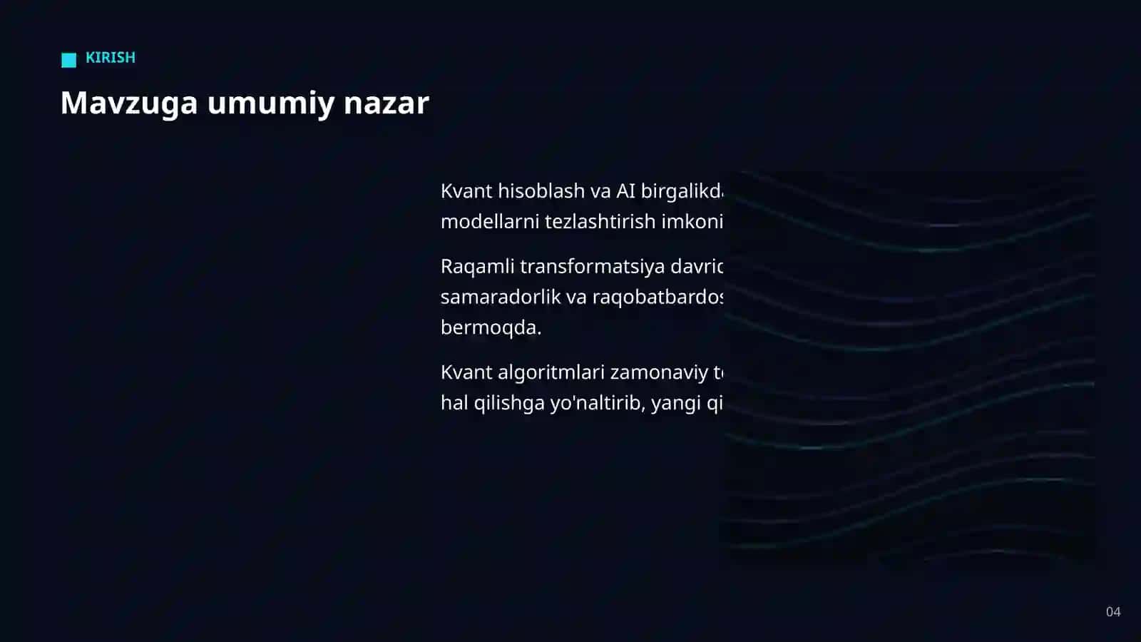 KVANT HISOBLASH VA AI 4