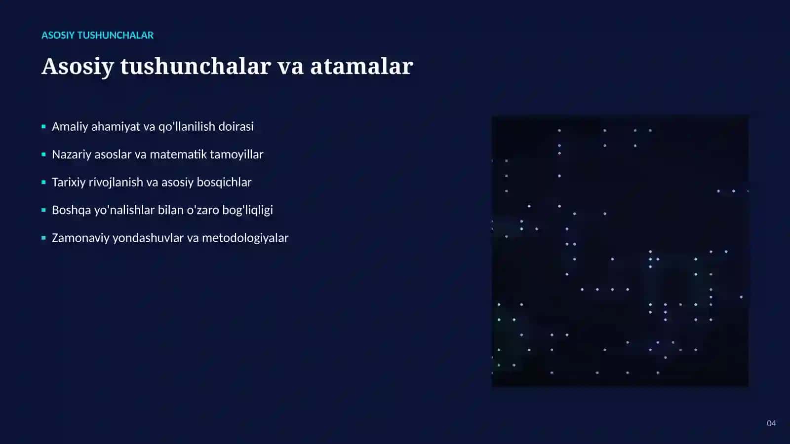SUN'IY INTELLEKT • SUN'IY INTELLEKT ASOSLARI 4