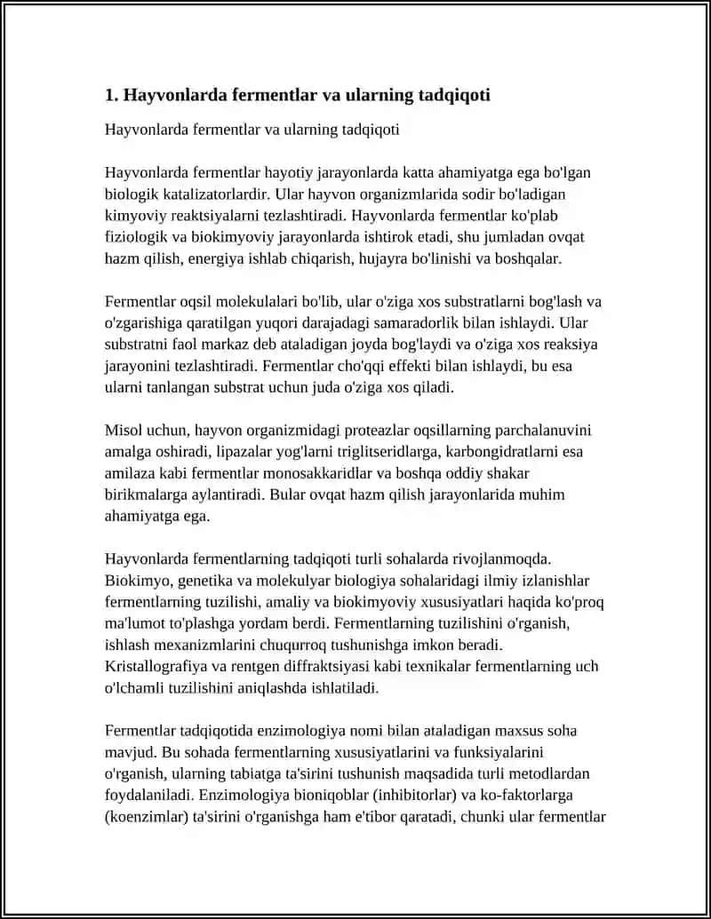 HAYVONLAR BIOKIMYOSI FANINING AYRIM SOHALARI VA RIVOJLANISH TARIXI 4