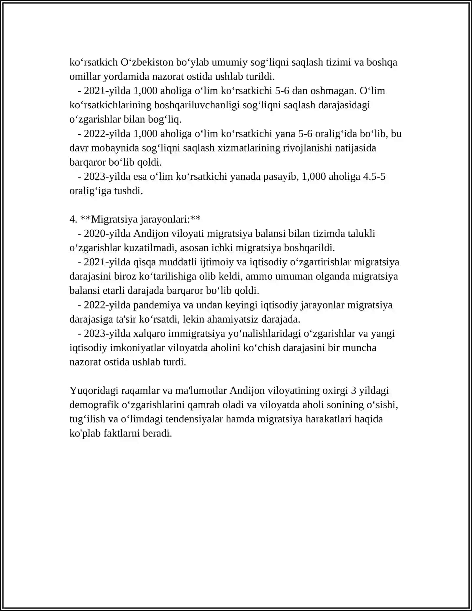 ANDIJON VILOYATINI OXIRGI 3YILLIK STATISTIKASI 4