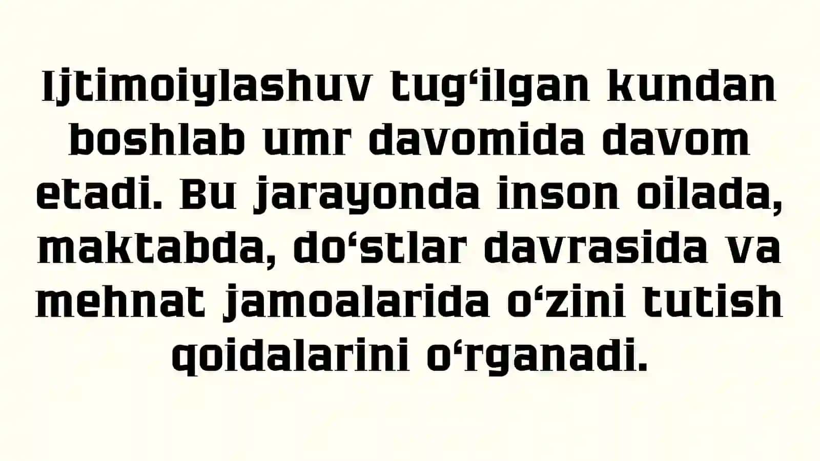 IJTIMOIY XULQ-ATVORNING O‘RNI 4