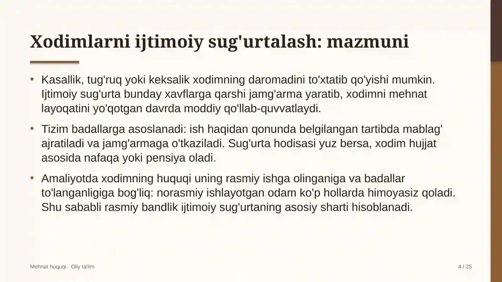 chorvachilik xo'jaliklarida xodimlarni ijtimoiy sug'urtalash 6502 4