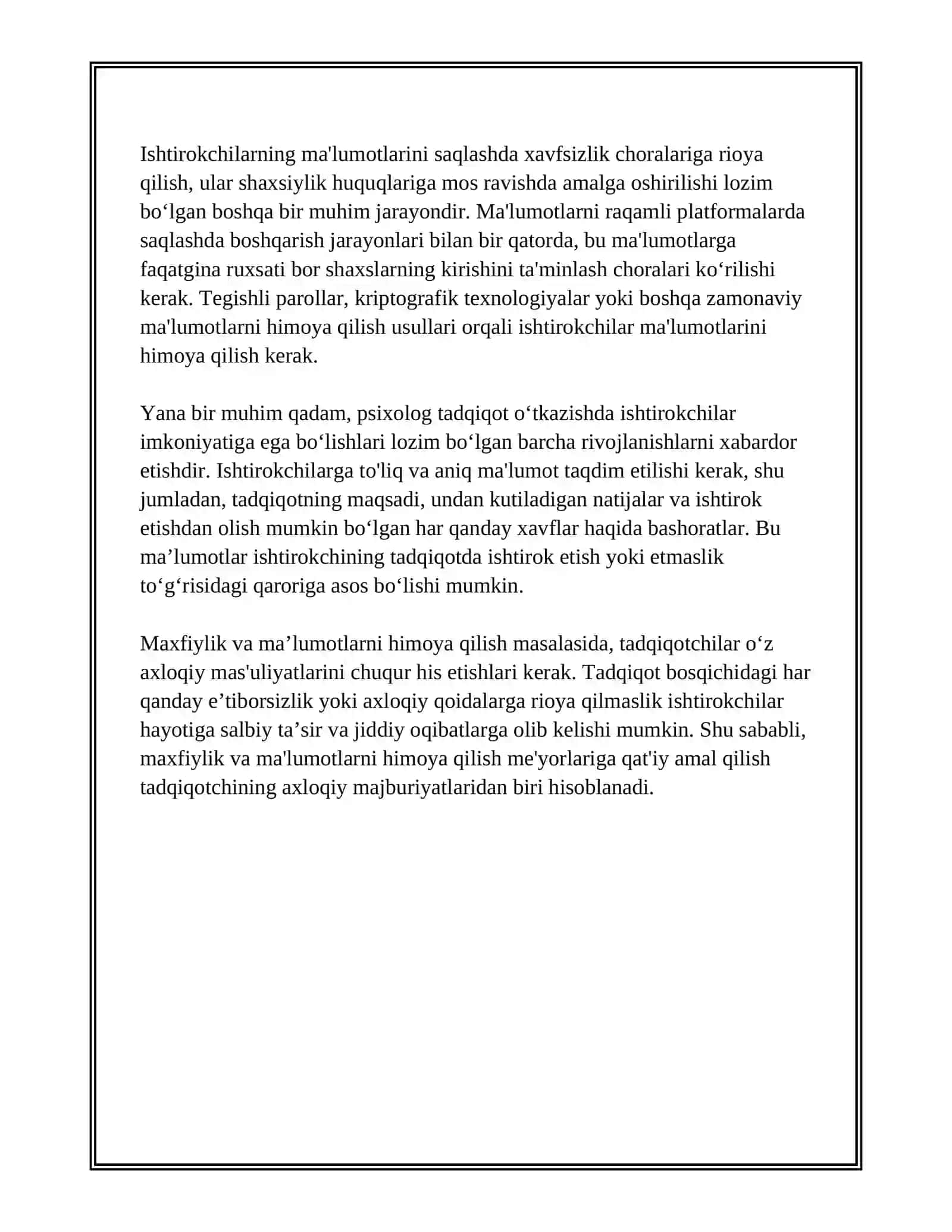 PSIXOLOG TADQIQOTCHINING AXLOQ KODEKSI 4