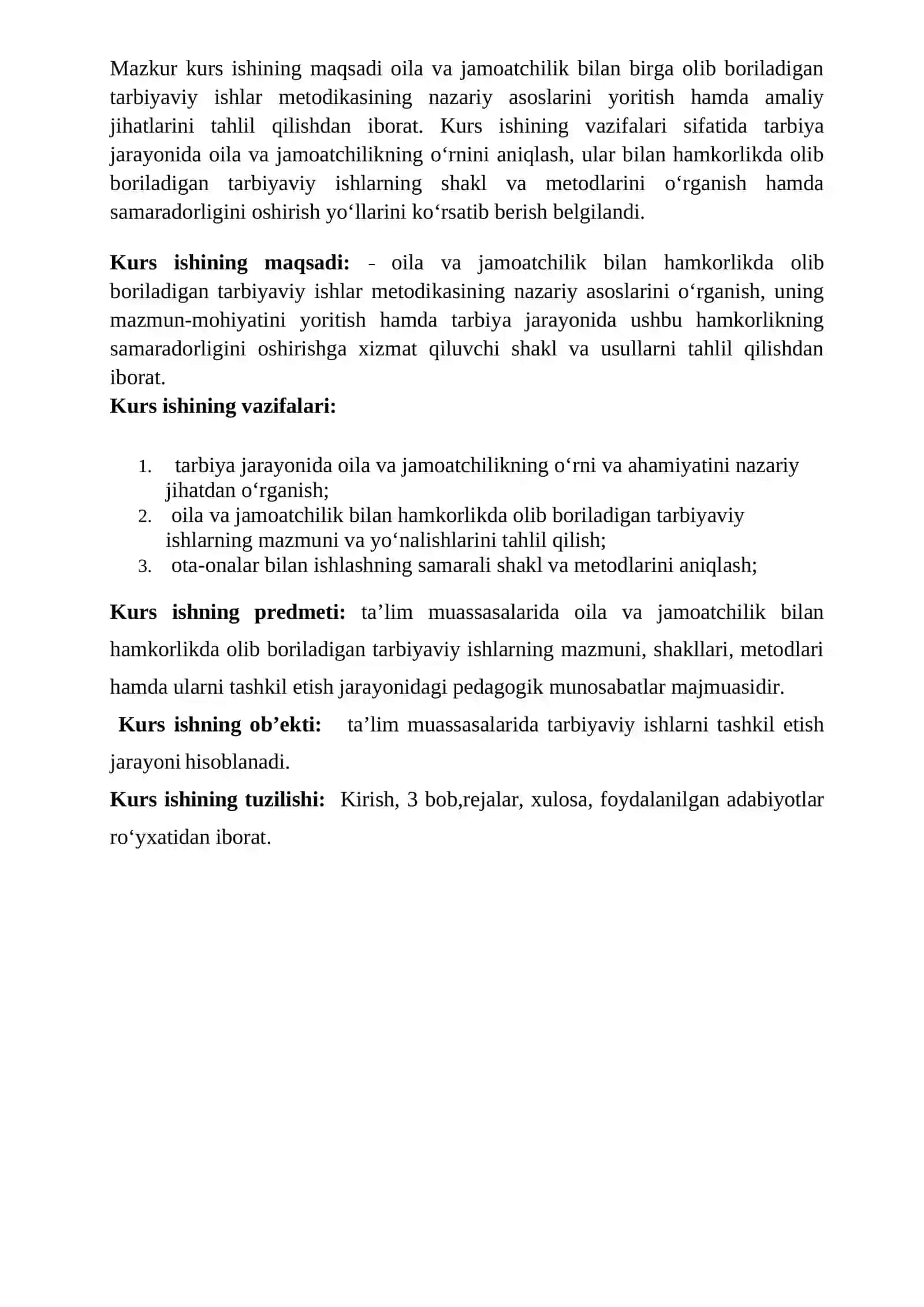 “Oil ava jamiyat bilan birga olib boriladigan tarbiyaviy ishlar metodikasi” 4