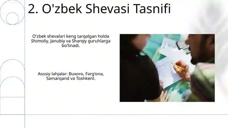 O’zbek tilining lahja va shevalari 4