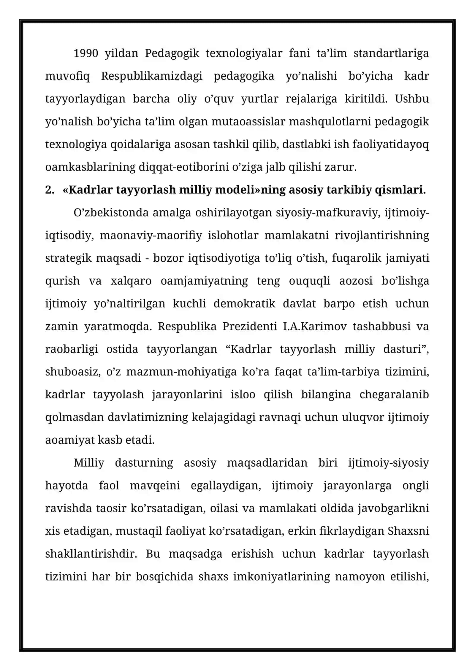 Kadrlar tayyorlash milliy modeli 4