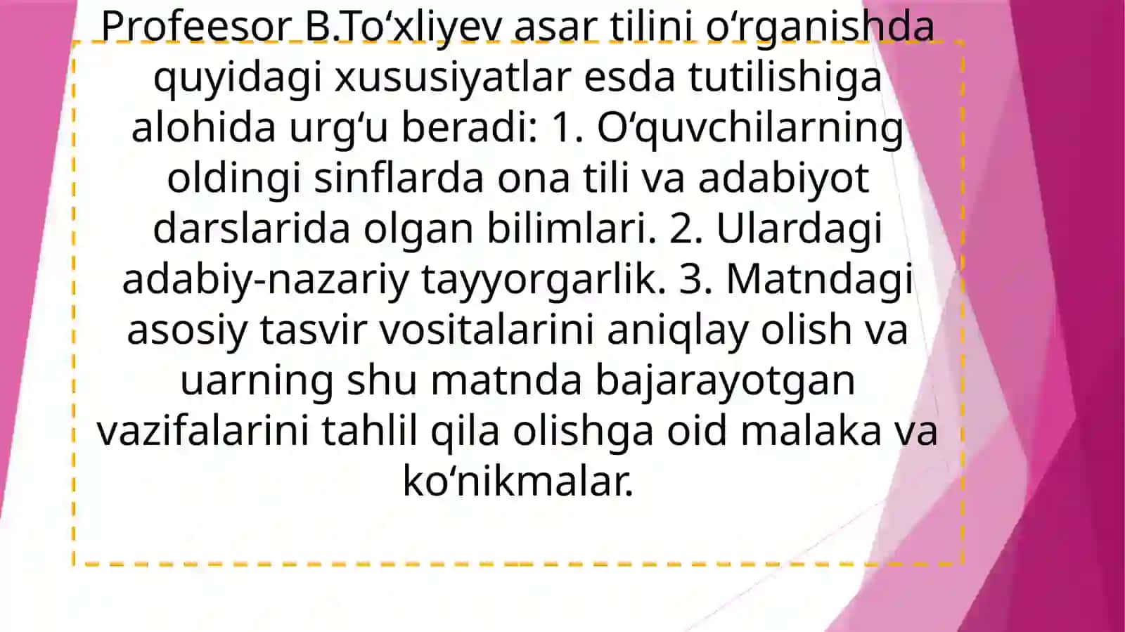 Badiiy asar tilini tahlil qilish usullari 4