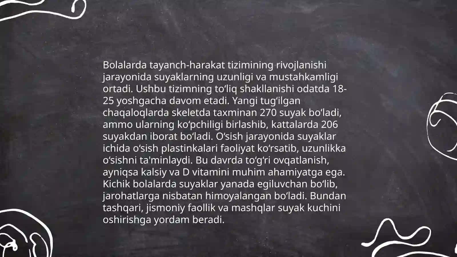 Tayanch va harakat tizimining yosh xususiyatlari va gigienasi 4