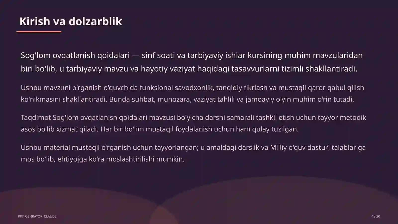 Sog'lom ovqatlanish qoidalari 4