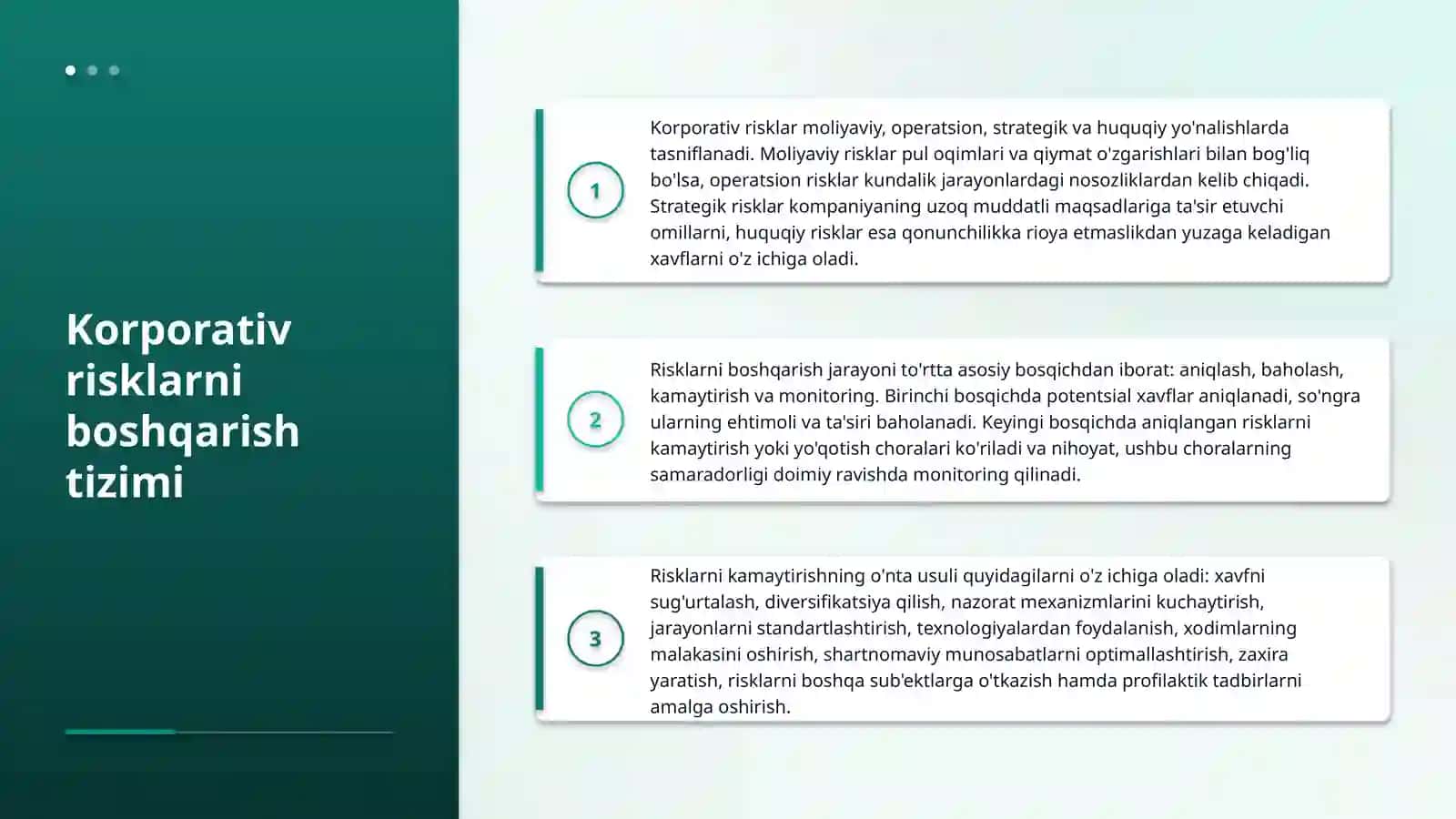Korporativ risklarni boshqarish tizimi va ichki korporativ nazorat 4
