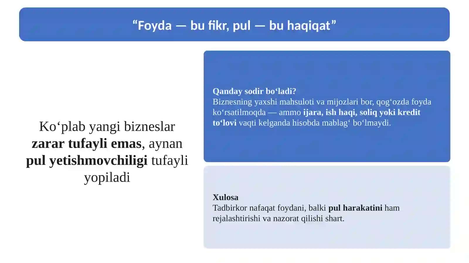 11-Mavzu. Biznesda pul oqimini rejalashtirish: kirim, chiqim va mablag‘ jalb qilish 4