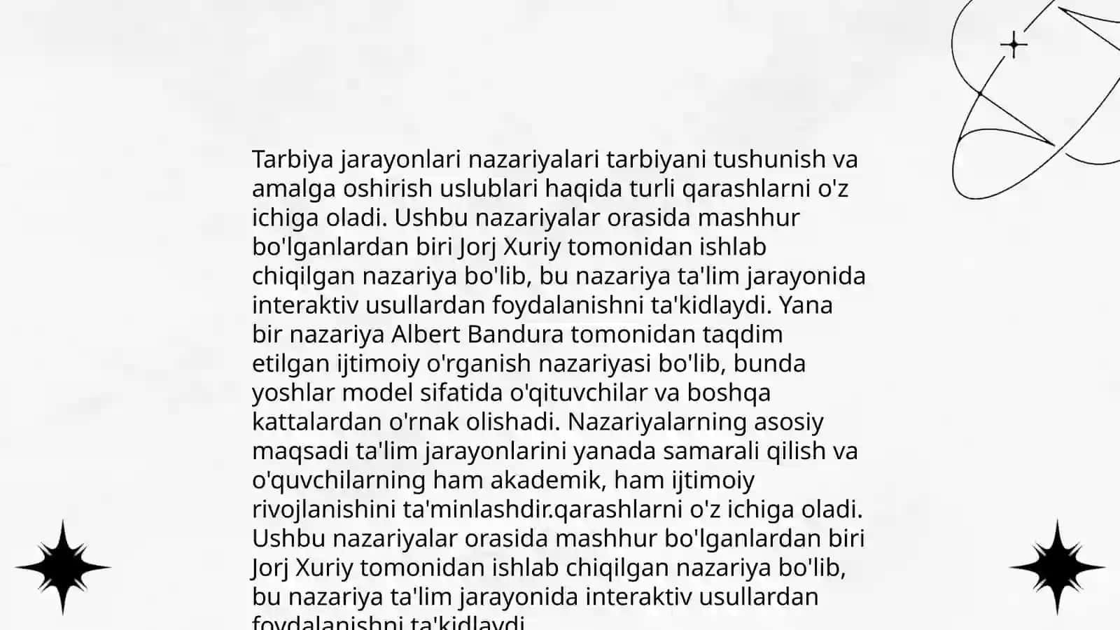 Shaxsning rivojlanishi, tarbiyasi va itimoiylashuvi 4