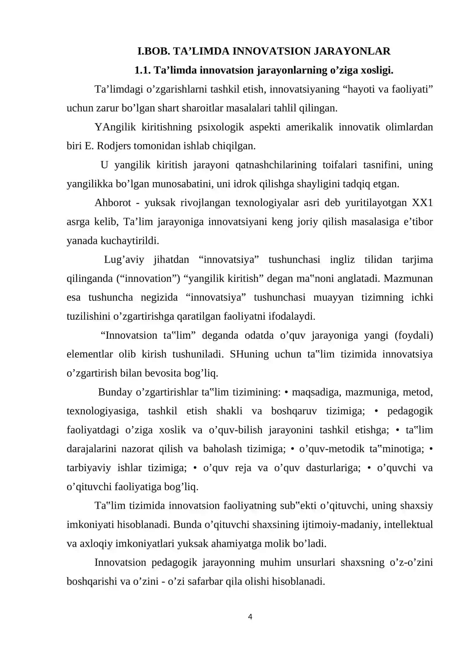 MAKTABGACHA TA'LIM TASHKILOTLARIDA LOYIHALASHTIRISH FAOLIYATINING TEXNOLOGIYALARI 4