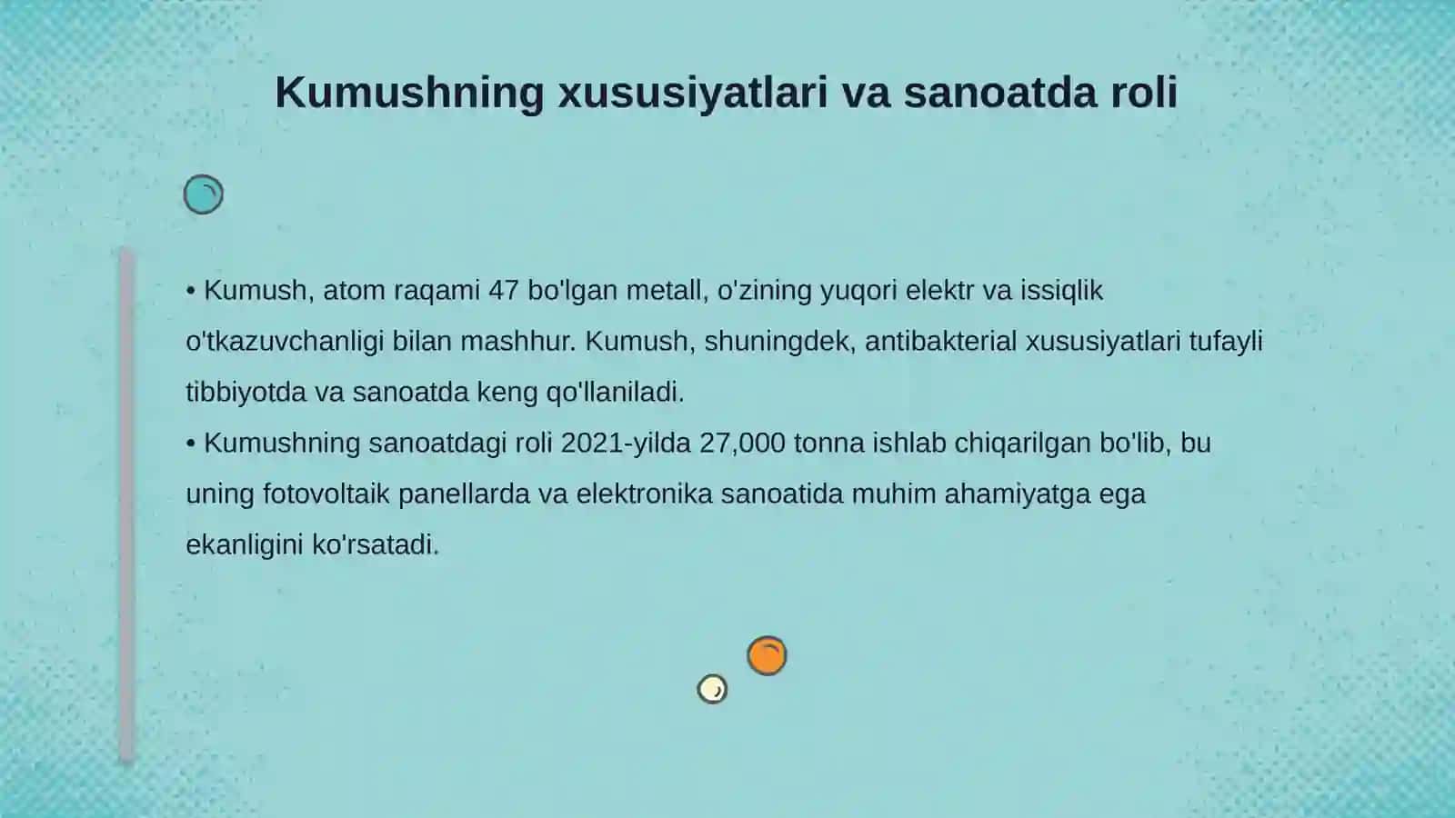 Mis elementining xossalari va qo'llanilishi 4