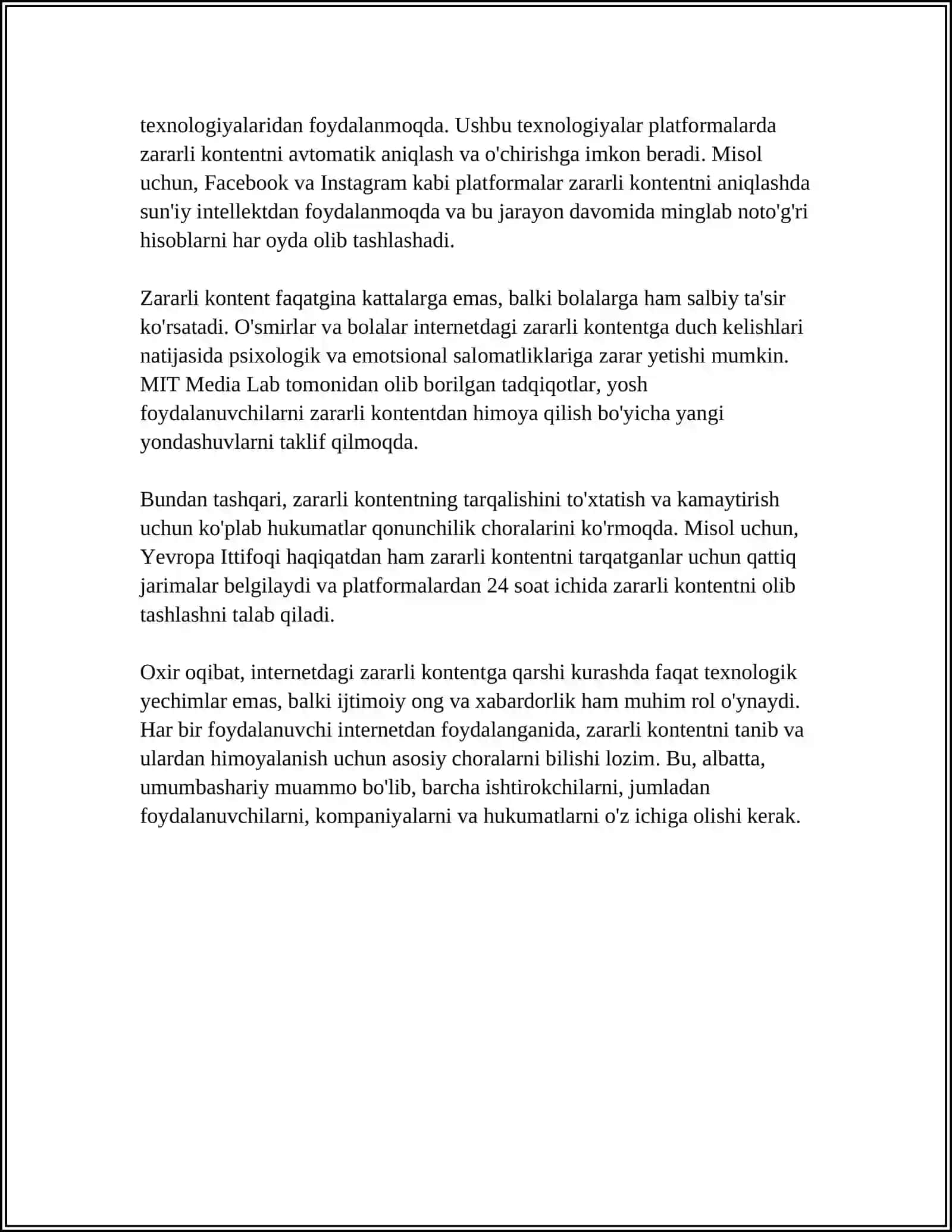 Internetdagi zararli kontent 4