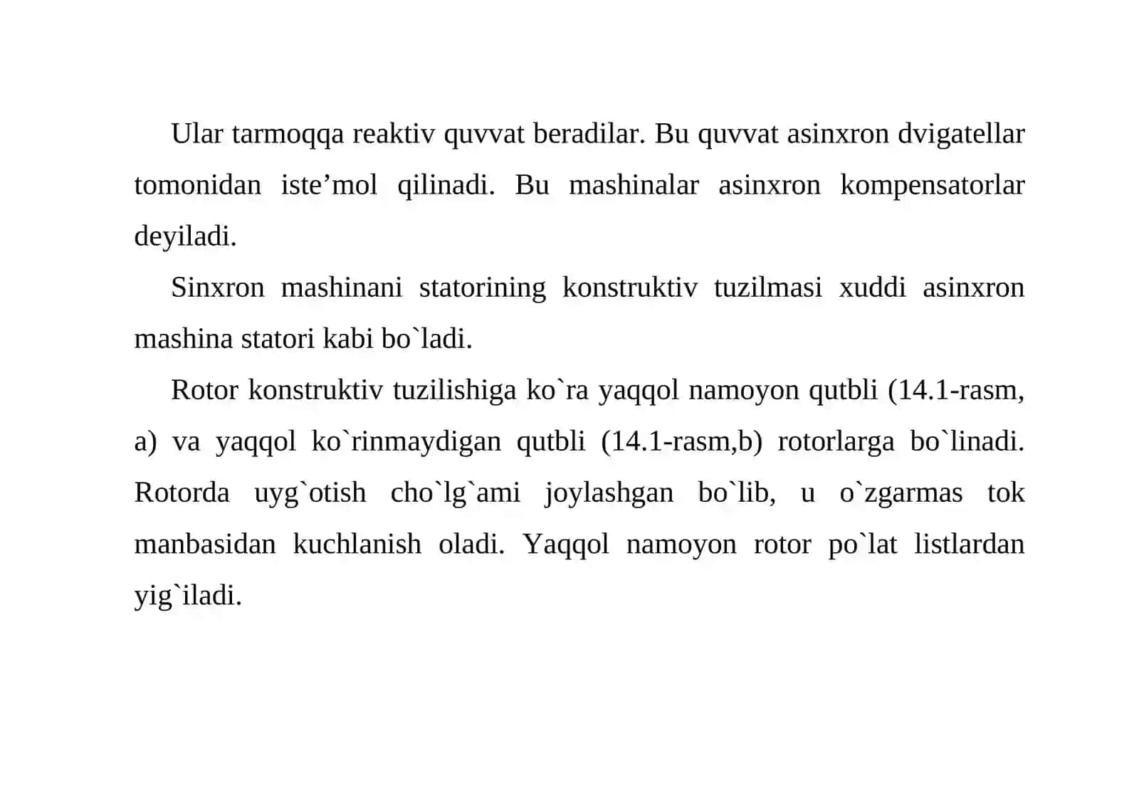 Sinxron mashinalarning tuzilishi va vazifalari 4