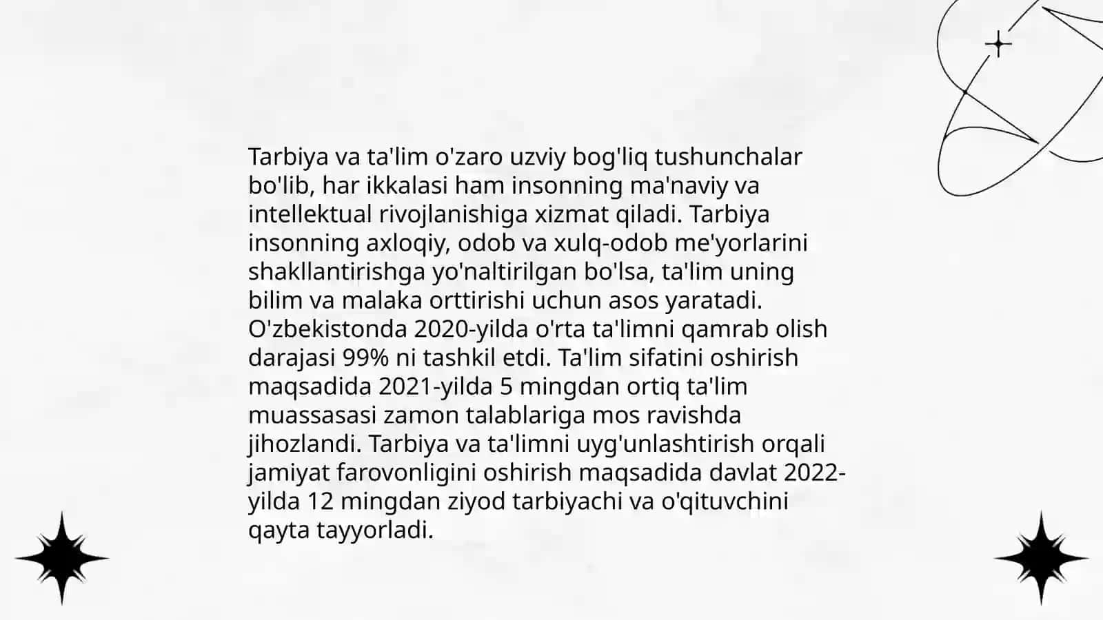 Tarbiya tushunchasi 4