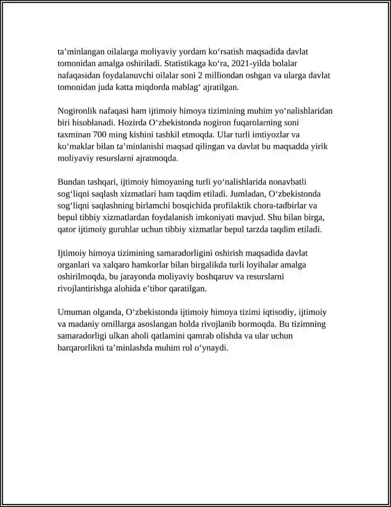 Oʻzbekistonda ijtimoiy himoya tizimi 4