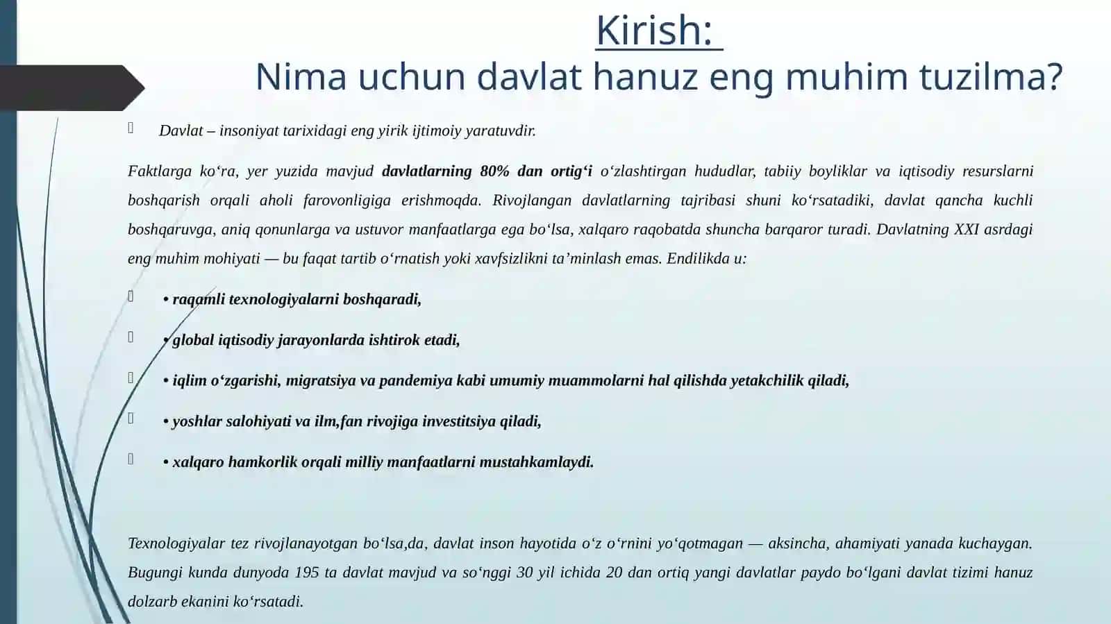 DavlatTUSHUNCHASIVA UNING MOHIYATI 4