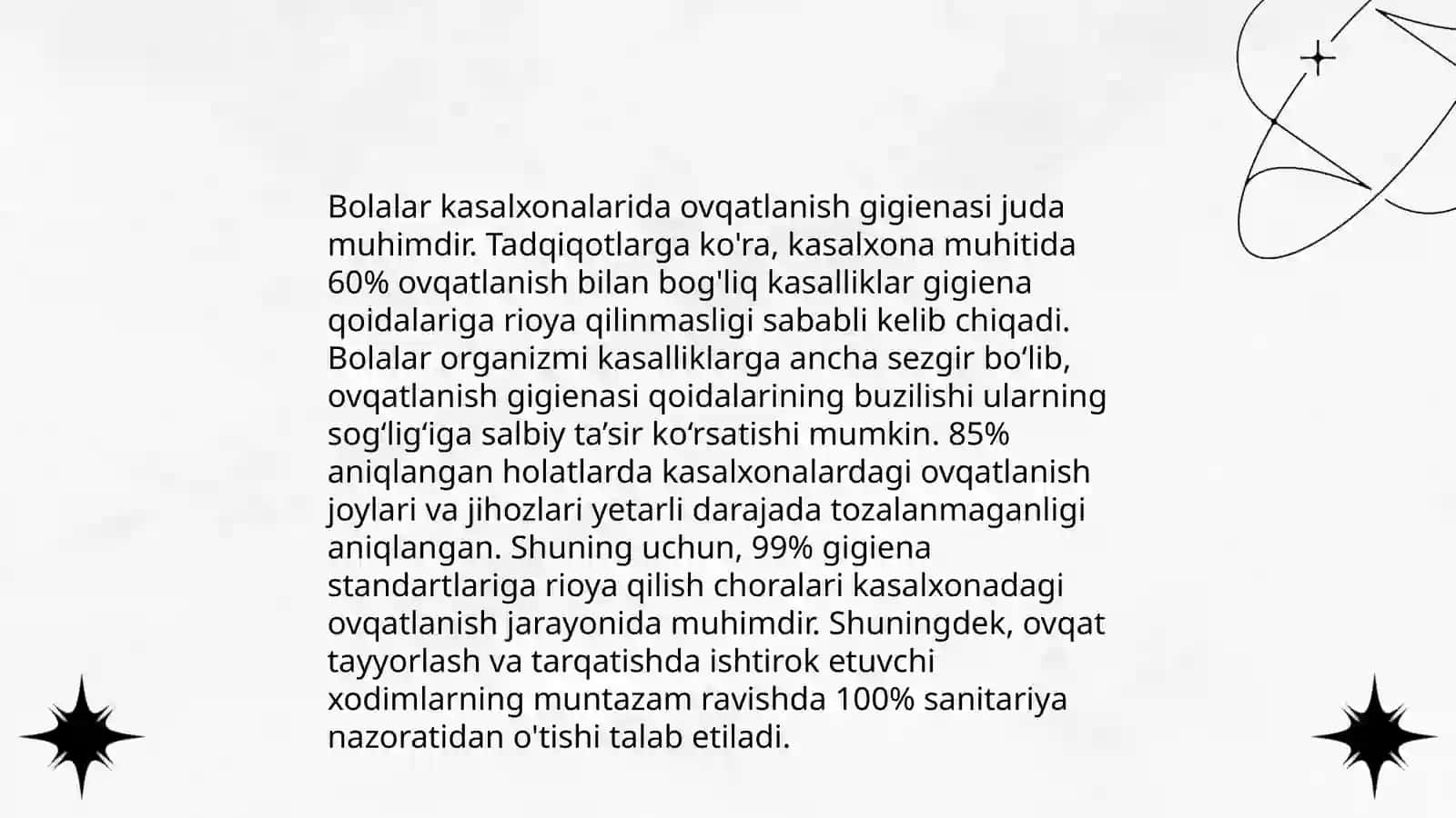 Bemorlarning ovqatlanishini tashkil qilish va uning gigienik nazorati 4