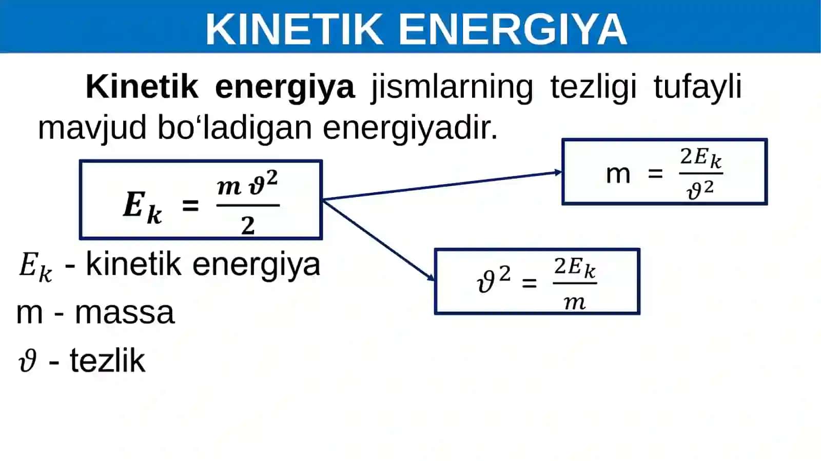 ENERGIYA TURLARI. QUVVAT 4