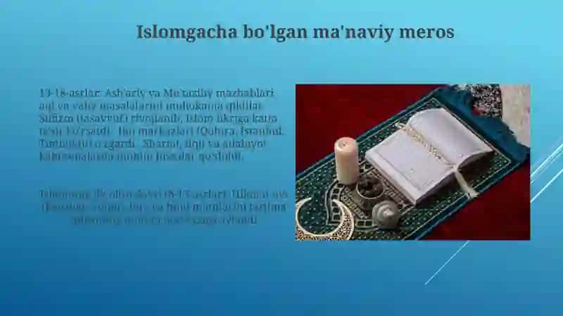 Islom marifatchiligi va ratsional tafakkur rivoji 4