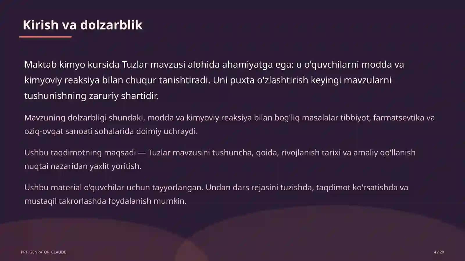 Tuzlar (8-sinf) Kimyo (7–11) — o'quvchilar uchun 4