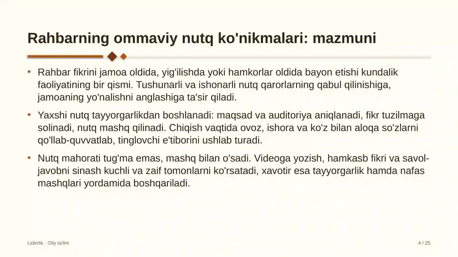 saylov komissiyalarida rahbarning ommaviy nutq ko'nikmalarini rivojlantirish 6927 4