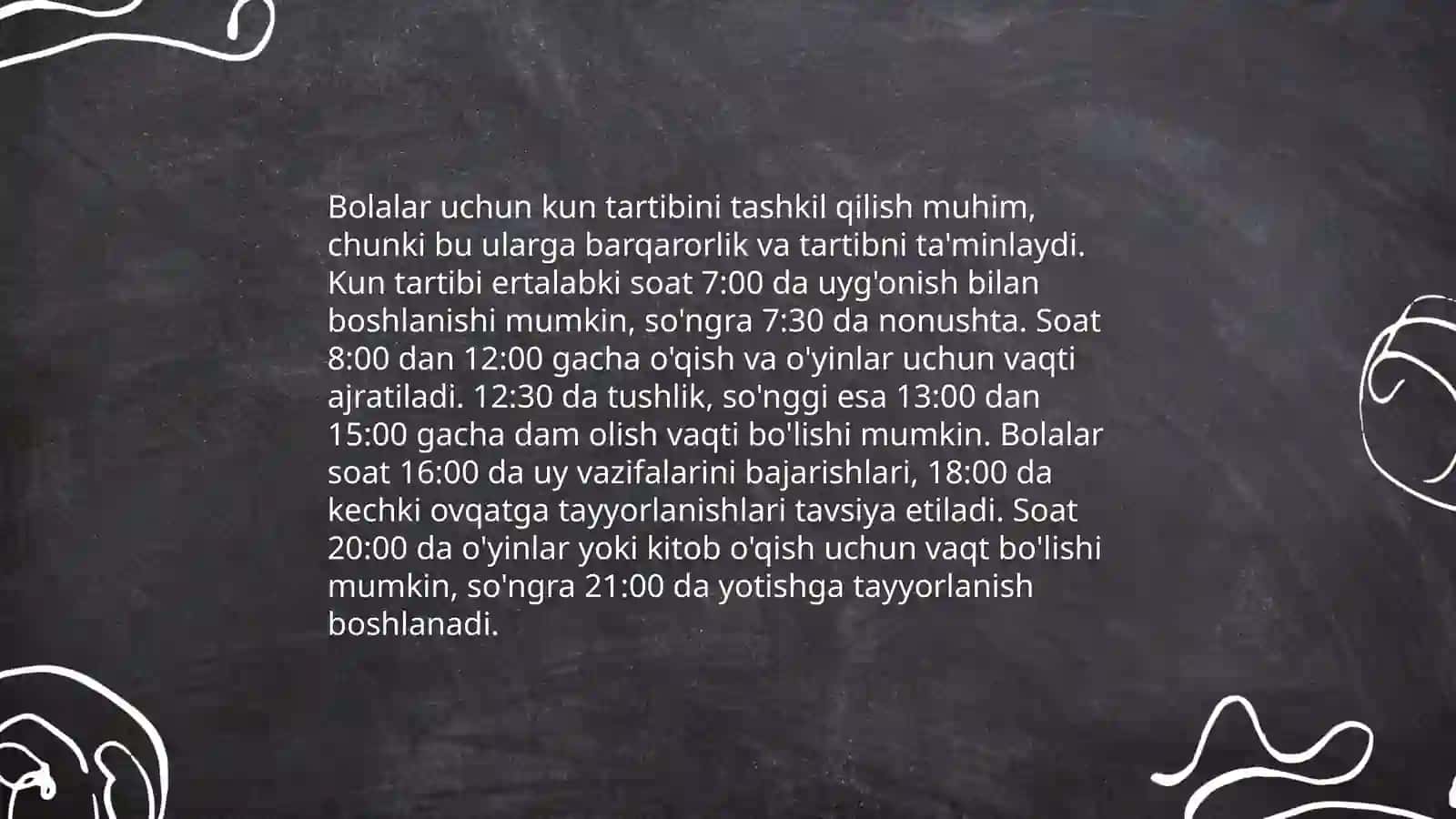 Bolalarda vaqtni his qilishni rivojlantirish 4