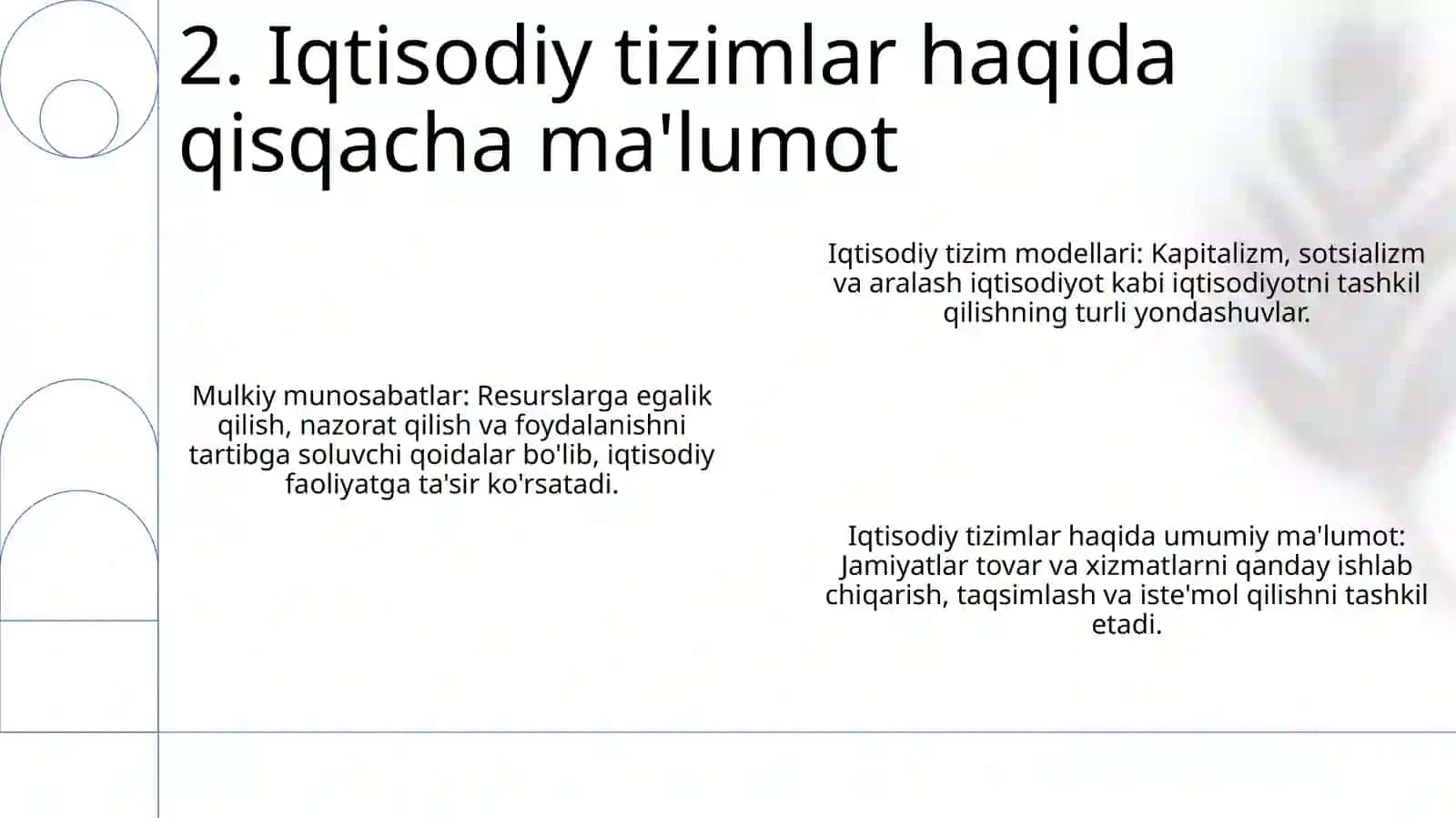 Iqtisodiy tizim modellari va mulkchilik munosabatlari 4