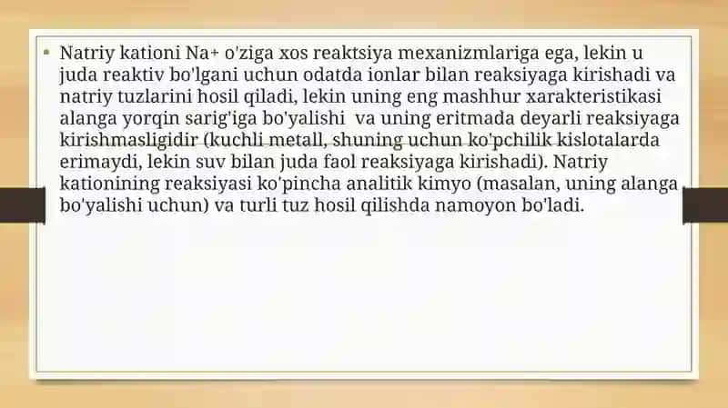 Natriy Kationi 4