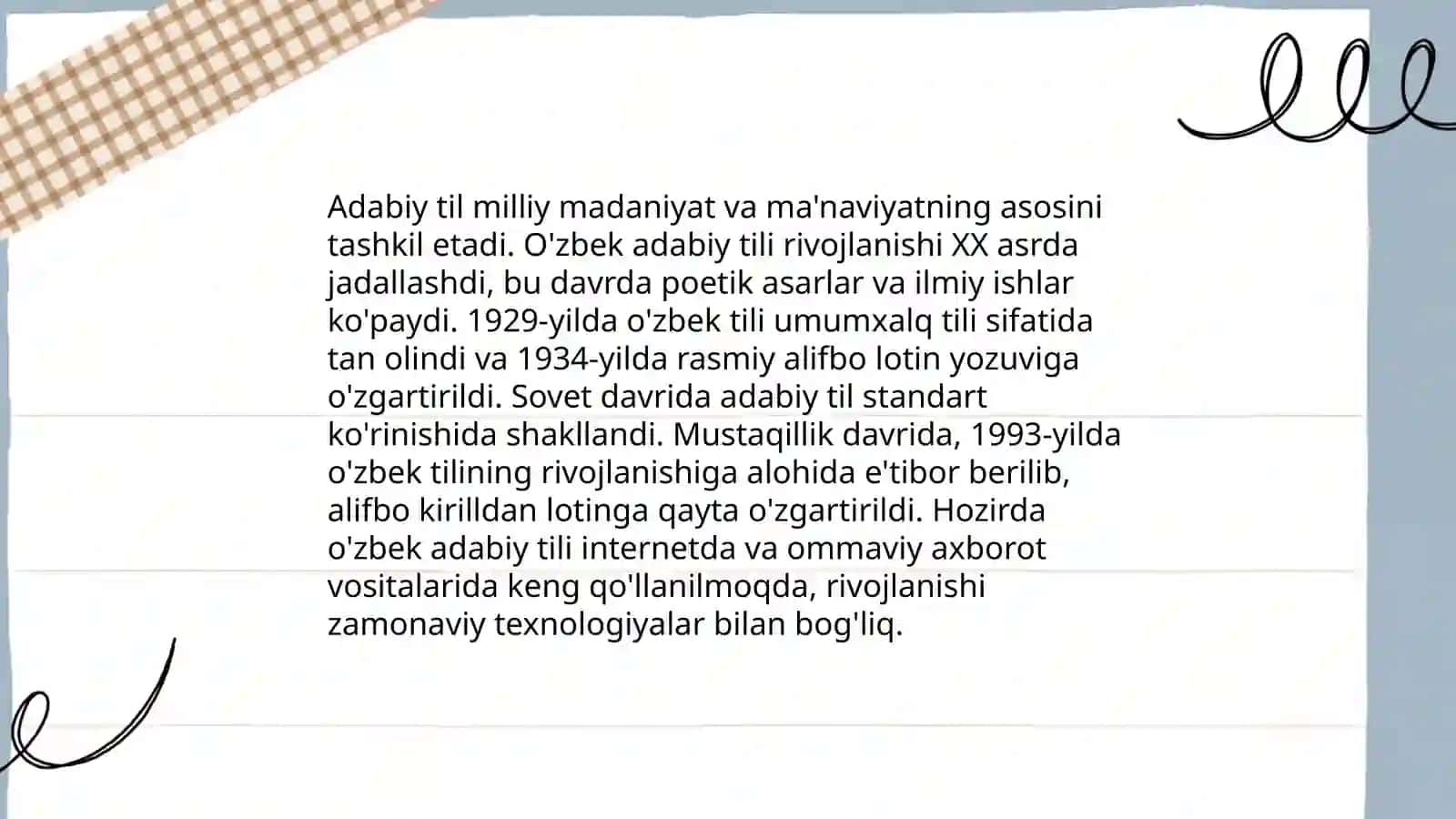 Milliy til va adabiy til 4