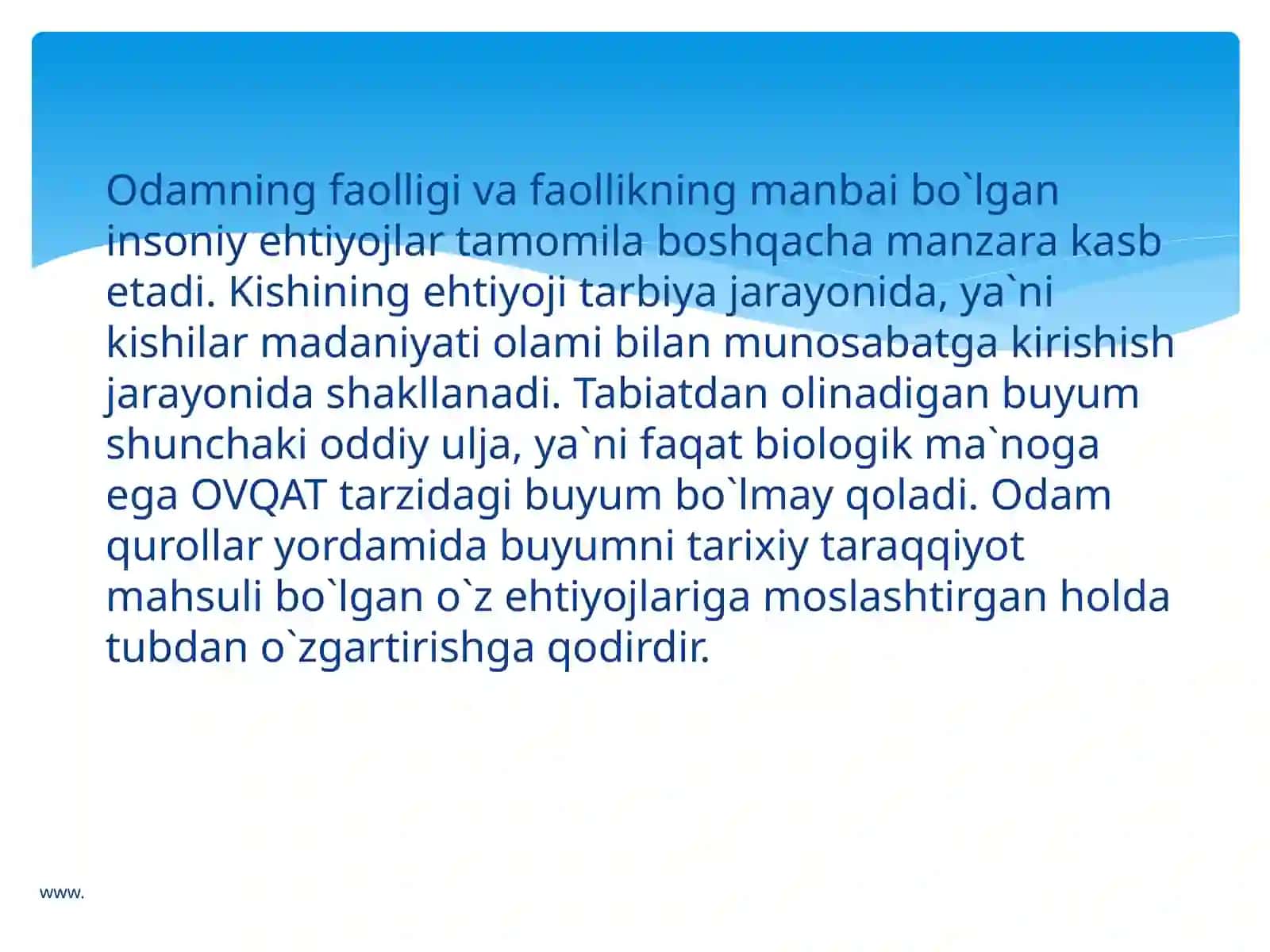 Faoliyat va faoliyat turlari 4