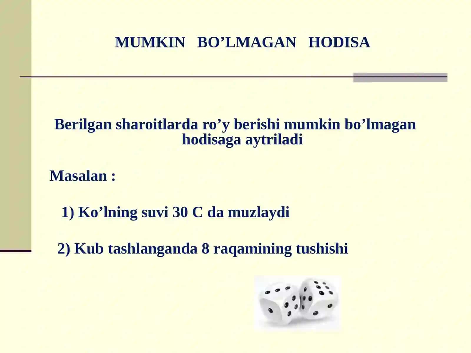 Ehtimolliklar nazariyasi va matematik statistika elementlari 4