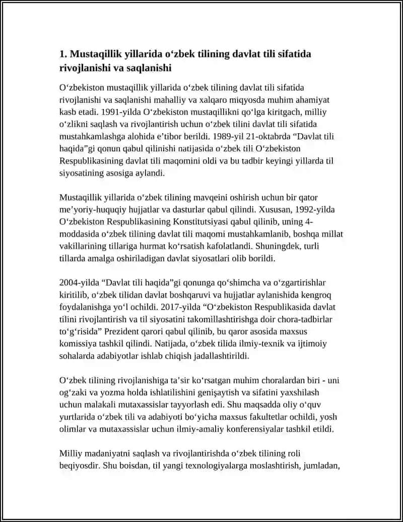Mustaqillik Yillarida O'zbekistonning Ma'nviy va Madaniy Taraqqiyoti 4