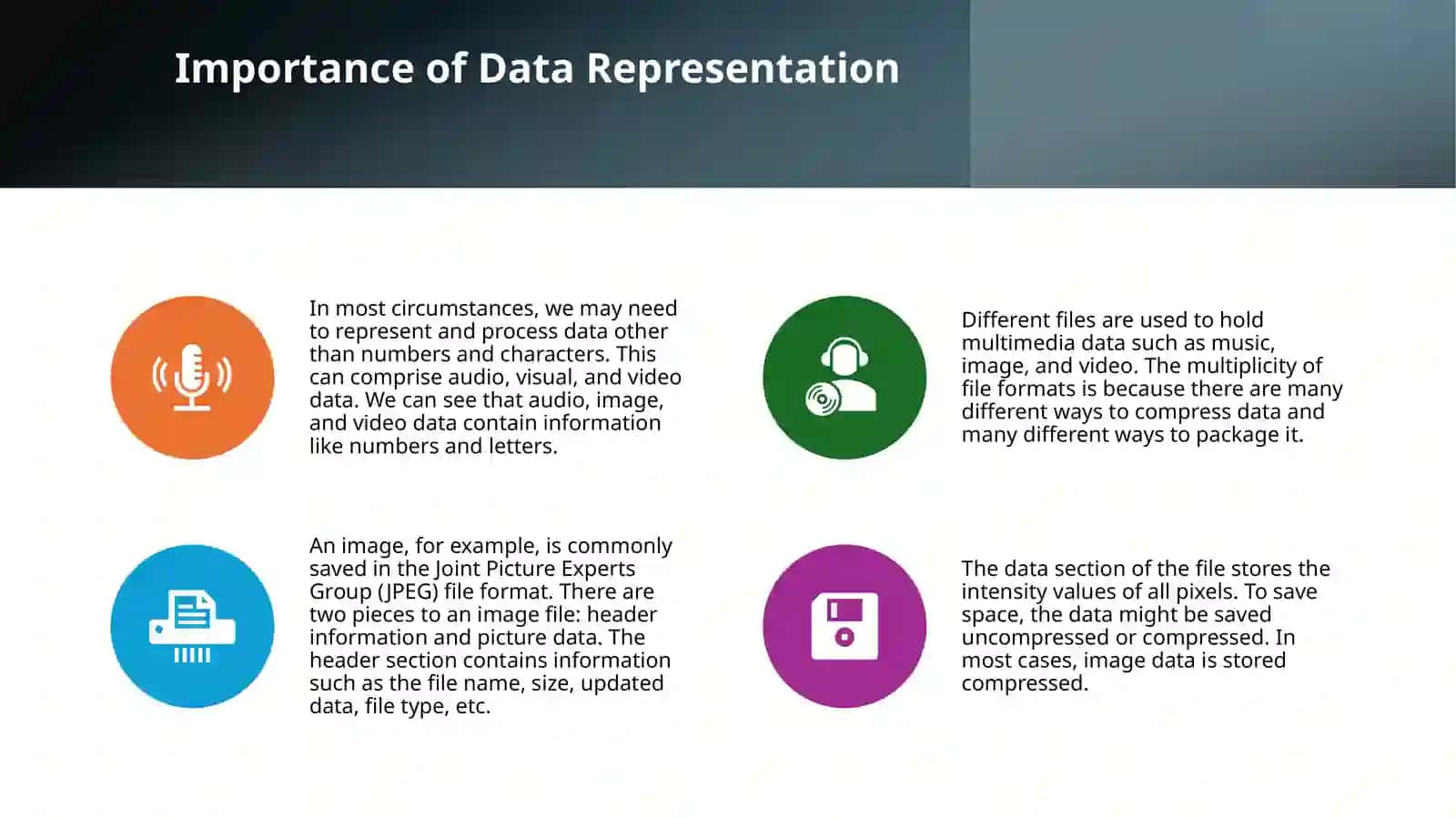 Representation of Numerical and Non-Numerical Data 4