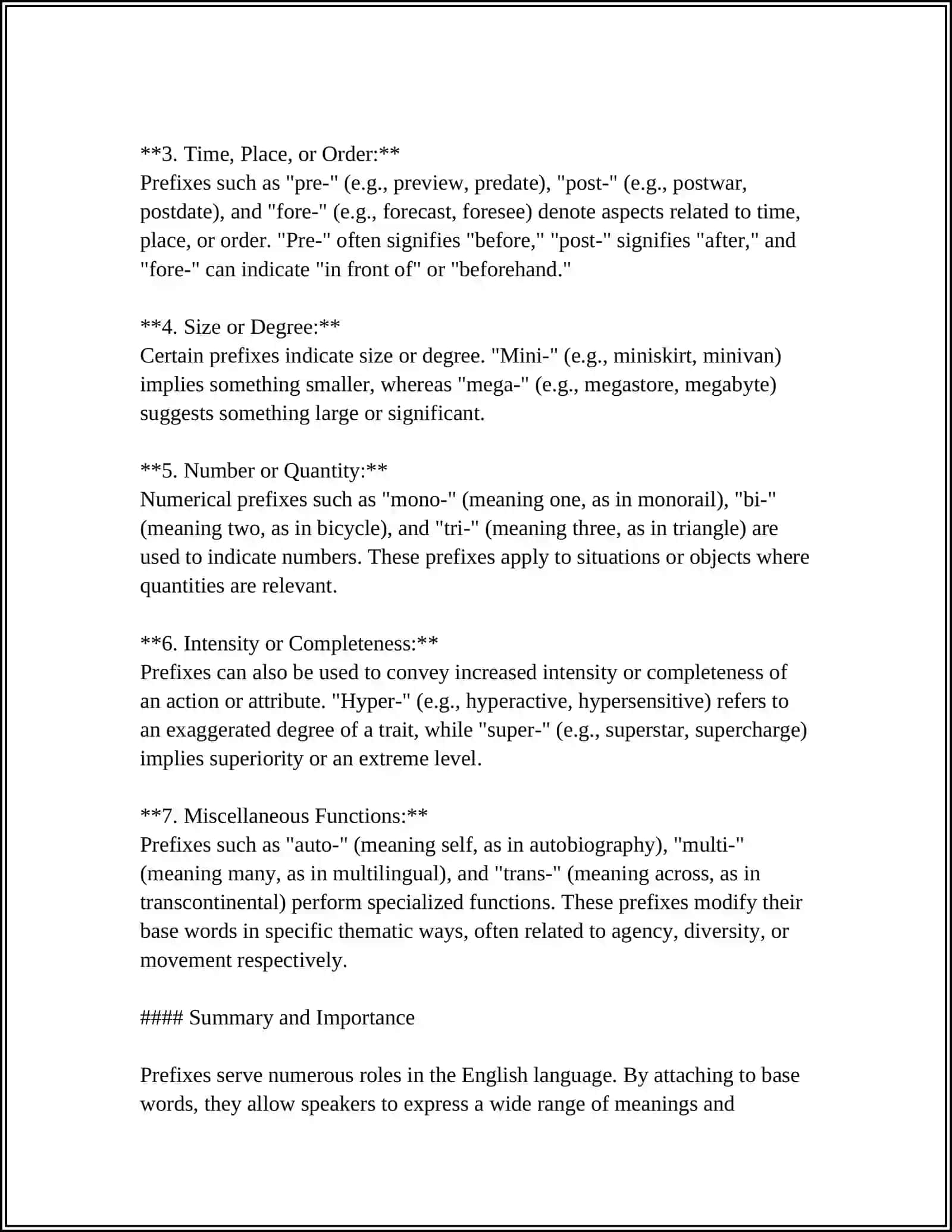 PREFIXES IN MODERN ENGLISH LANGUAGE 4