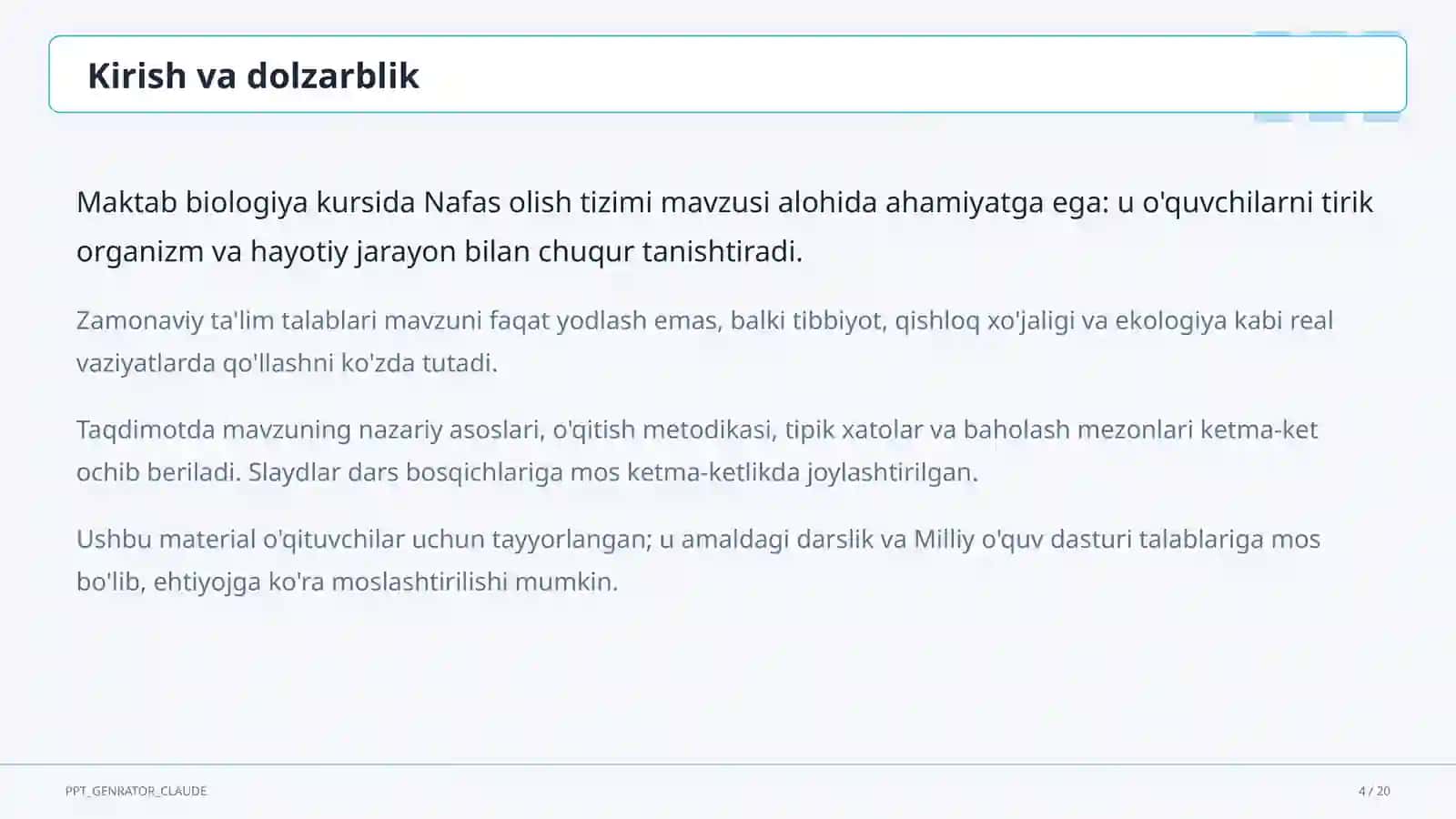 Nafas olish tizimi (8-sinf) 4