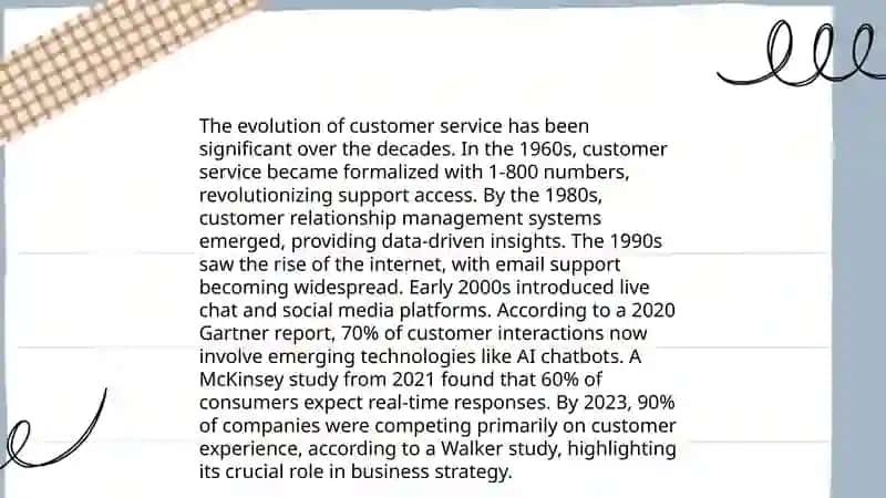 Telephone and customer service 4