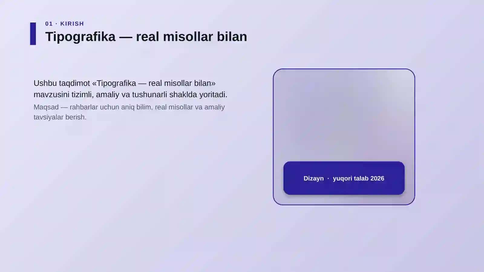 Tipografika — real misollar bilan 4