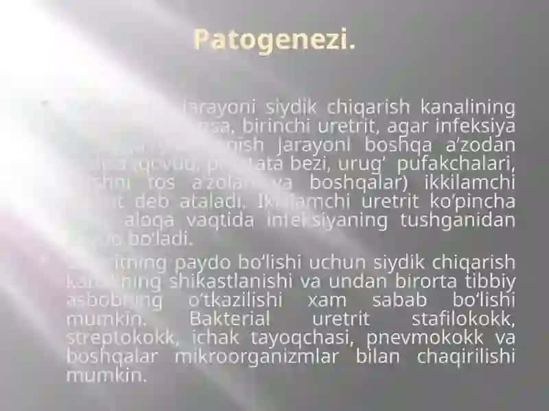 Uretrit.Orxit. Epididimit. Balonit. Kavernit 4