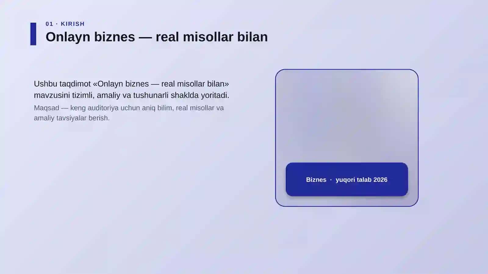 Onlayn biznes — real misollar bilan 4