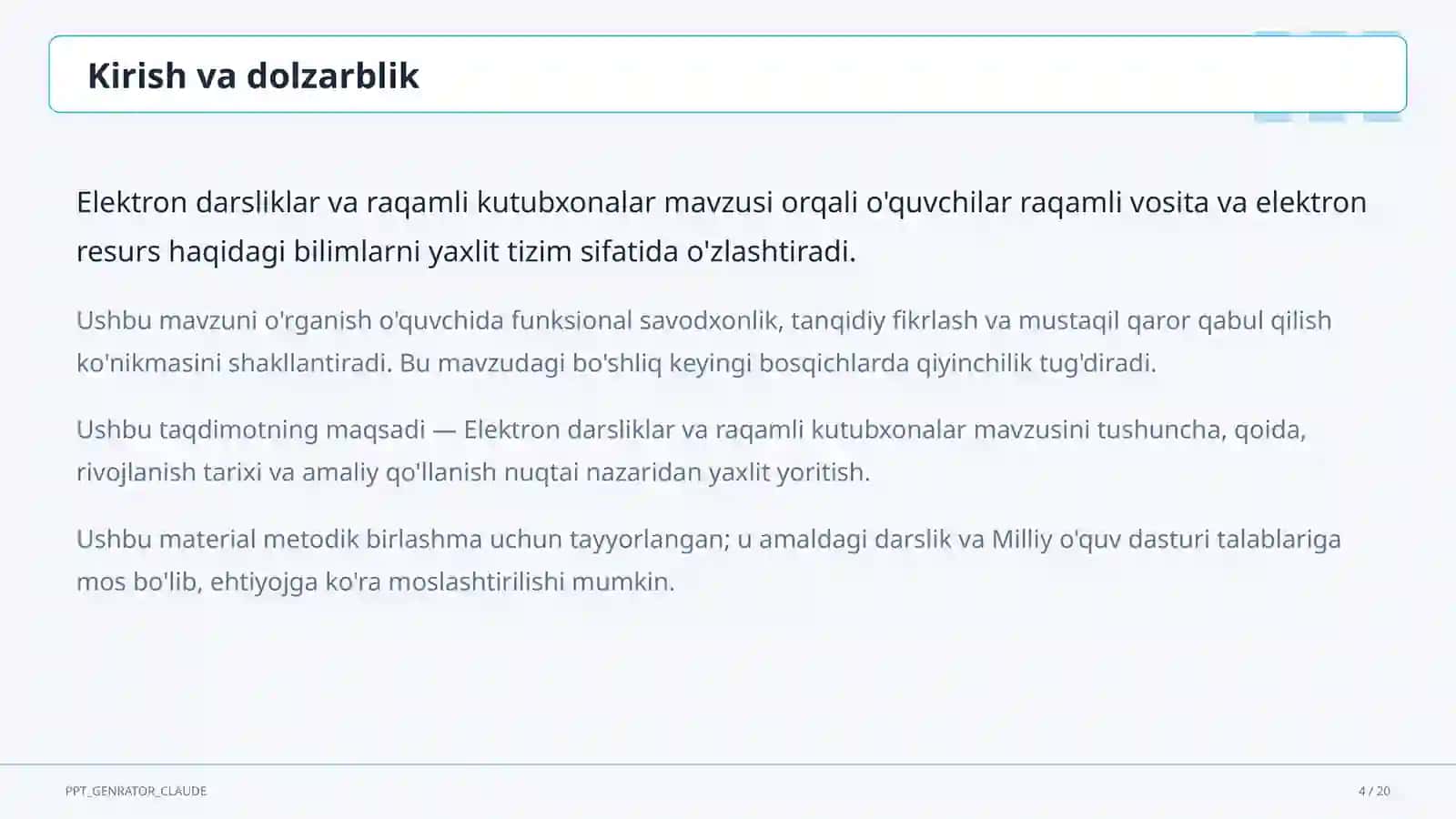 Elektron darsliklar va raqamli kutubxonalar 4