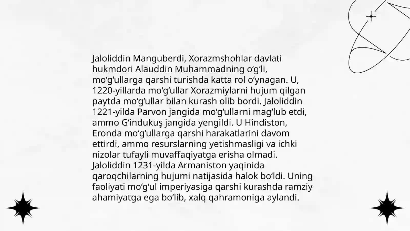 Nurullayev Muhammadqodirning O'zbekistonning engyangi tarixi fanidan tayorlagan taqdimoti 4