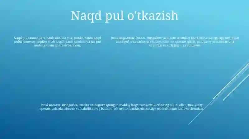 Banklarda Kassa Operatsiyalarning Buxgalteriya Hisobi 4
