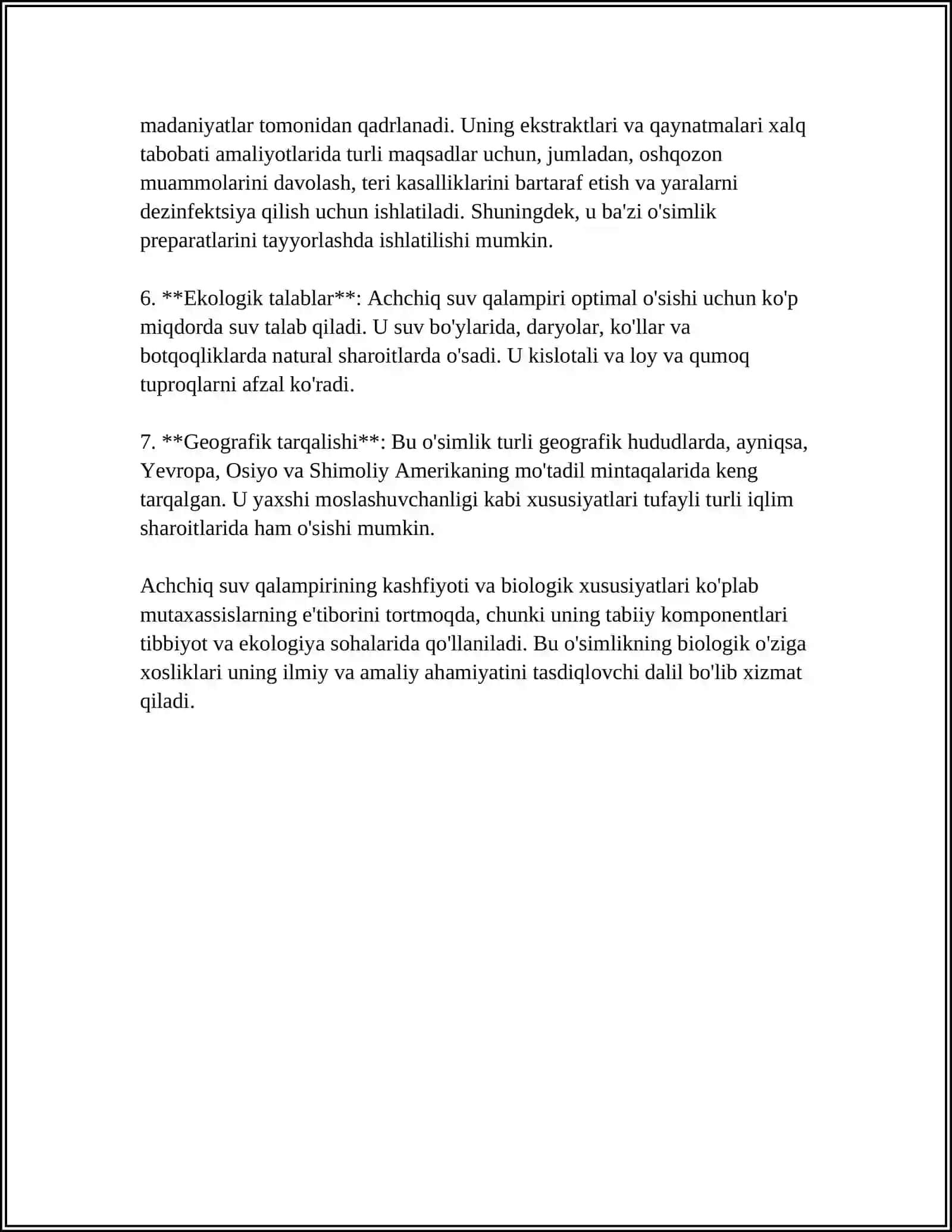 Achchiq suv qalampiri o'simligi 4